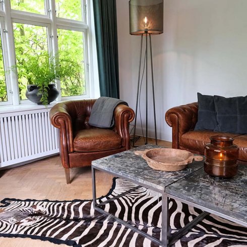 Fyrkantigt rått Soffbord i järn Trademark Living