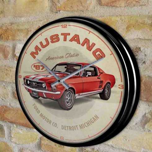 Väggklocka Ford Mustang 31 cm