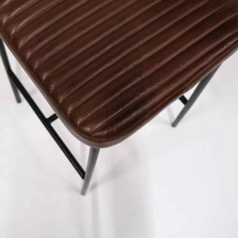 Barstol Astoria med Quiltad i läder Trademark Living