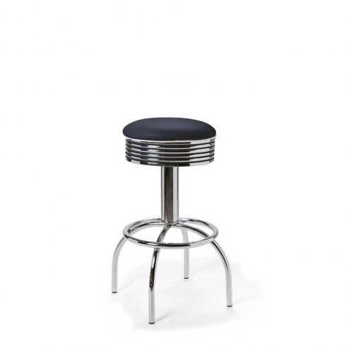 Diner barstol nostalgi utan rygg svart