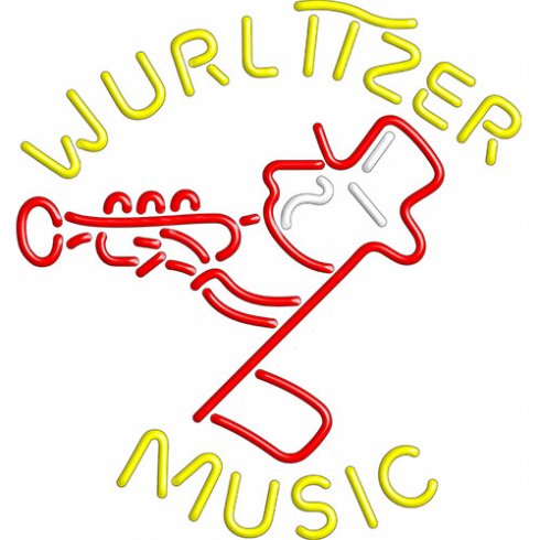 Neonskylt wurlitzer logo