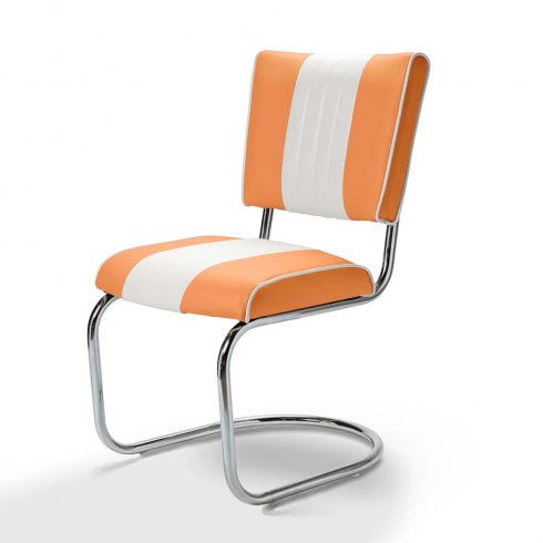 Retro stol swing tvåfärgad orange