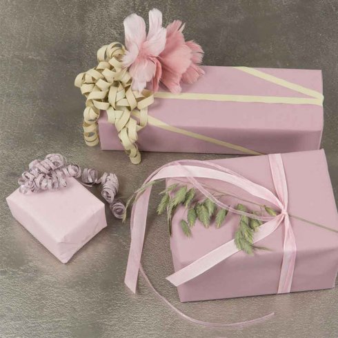 Fjäder Blomma Ljusrosa 12 pack