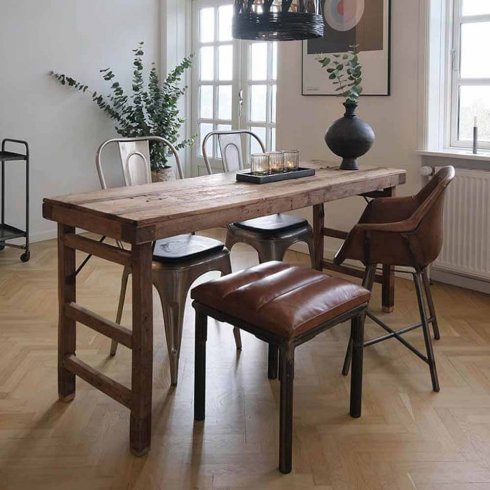 Pall l järn & läder Trademark Living