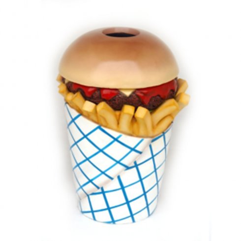 Restaurang Papperskorg hamburgare & pommes