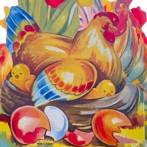 Påskdekoration Pappersrader Hönor