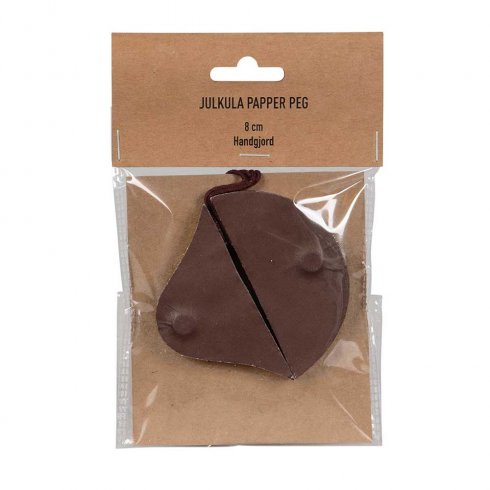 Pappers kulor Peg grön/brun & guld mix av 2