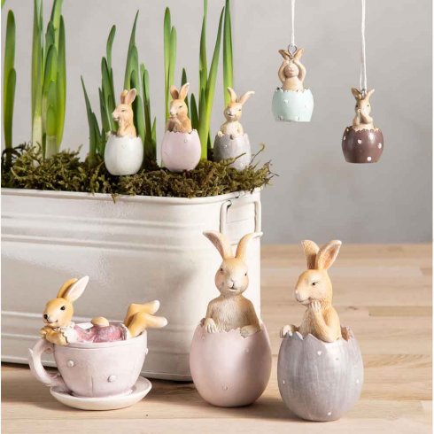 Kaniner i koppar 2 set