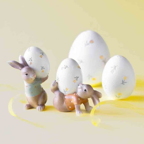 Dekoration Kaniner med Ägg Mix 2 set