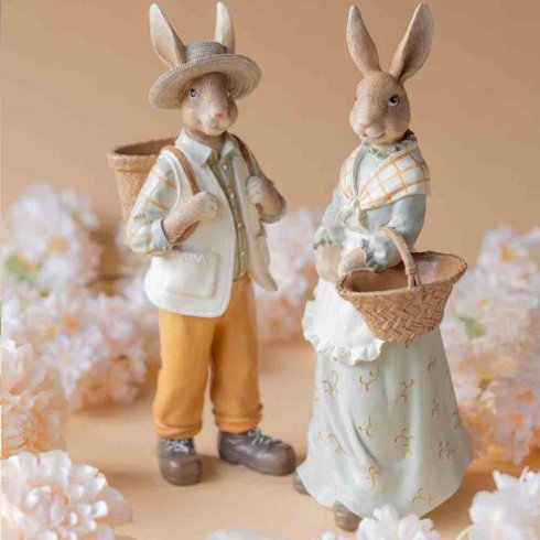 Dekoration kaninpar utflykt 2 set