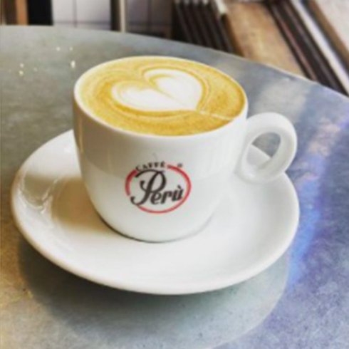Peru cappuccinokopp 6 pack med fat