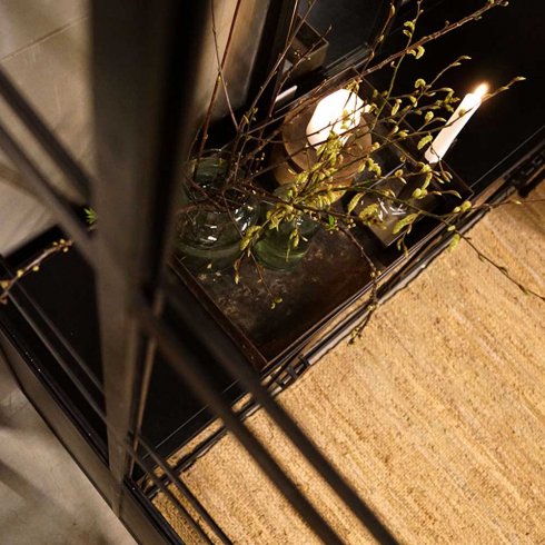 Rumsavdelare Järn i industriell stil med glas