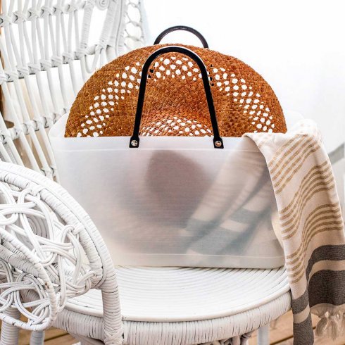 Väska Hinza Stor Naturell - Recycled Plastic