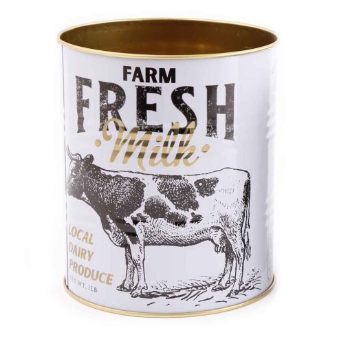 Kruka / plåtburk Farm Fresh milk