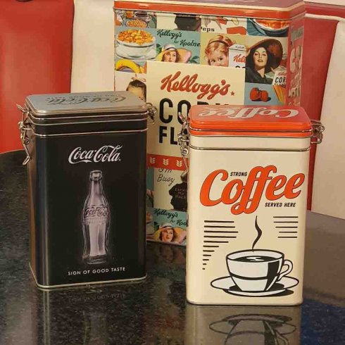 Coca cola burk svart med knäpplock