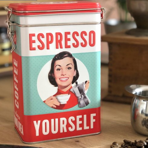 Kaffeburk espresso yourself med knäpplock