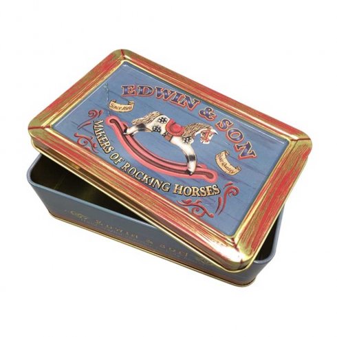 Plåtburk Platt gunghäst