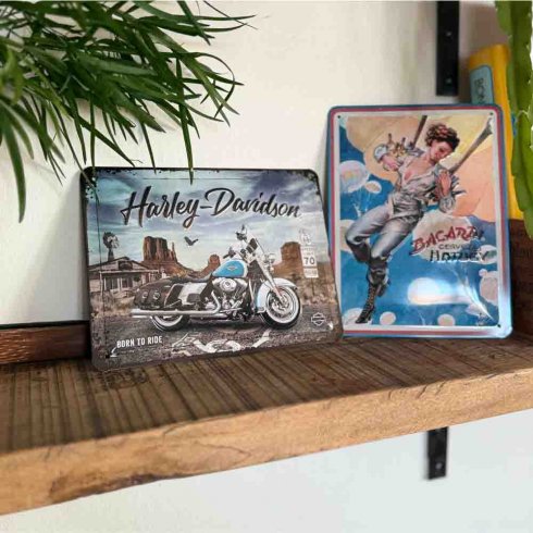 Plåtskylt Harley Davidson Route 66 15x20 cm