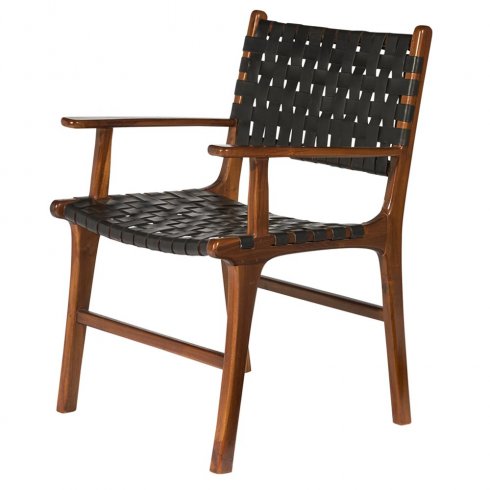 Porto Stol med armstöd - Svart Wikholm Form