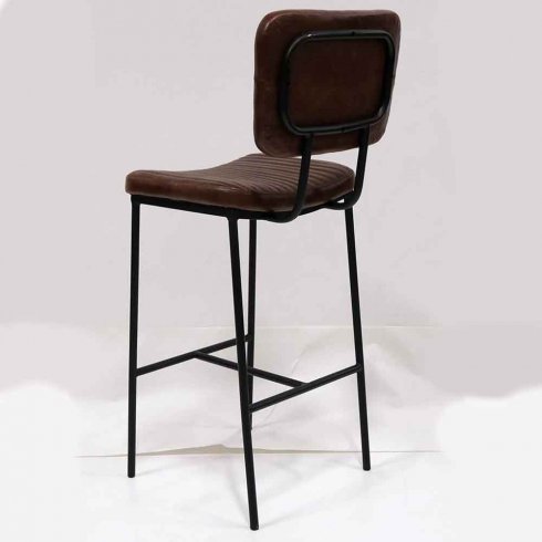 Barstol Astoria med Quiltad i läder Trademark Living