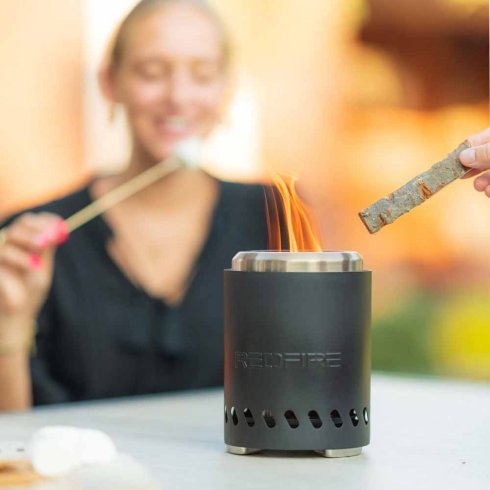 Volcano eldstad bordsvariant Small Svart RedFire