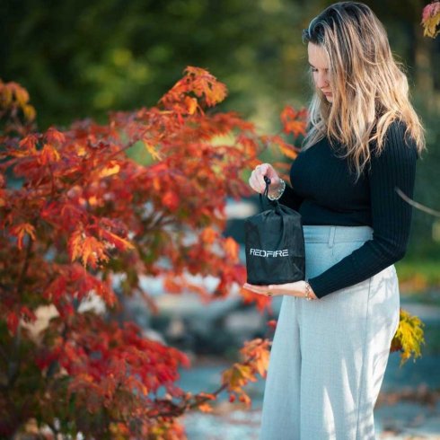 Volcano eldstad bordsvariant Small Svart RedFire