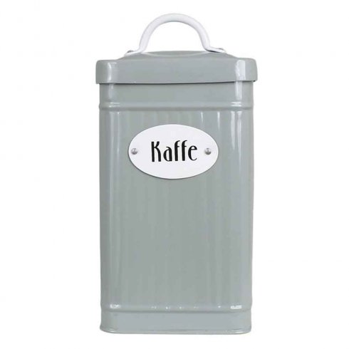 Retro Kaffeburk i järn - rektangulär Grön