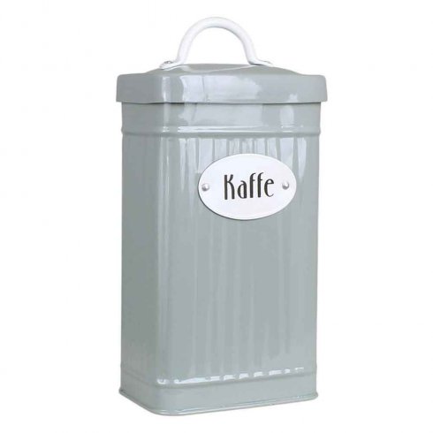 Retro Kaffeburk i järn - rektangulär Grön