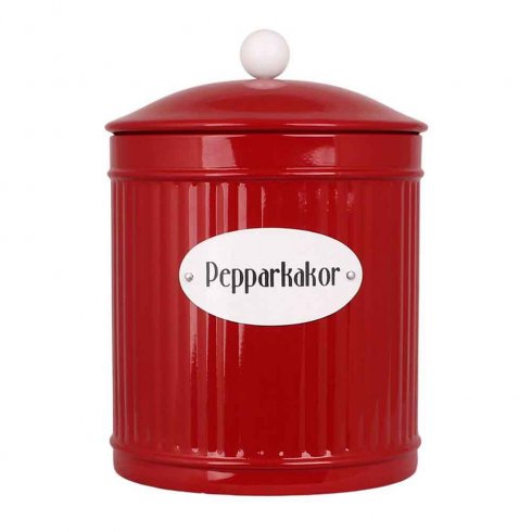 Retro pepparkaksburk  Ø 14,5 - Röd