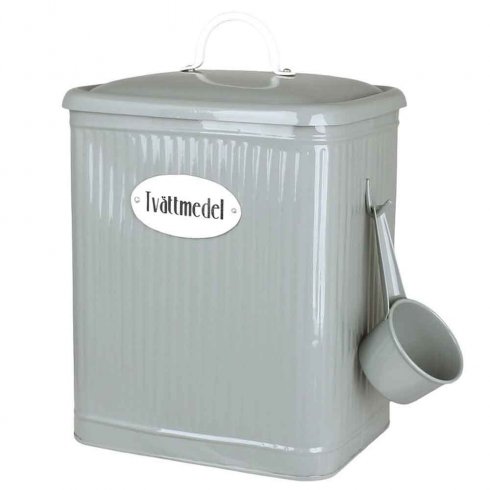 Retro Tvättmedelsburk med skopa - Grön 