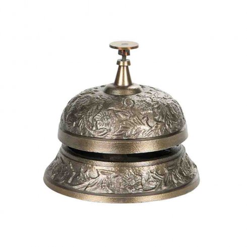 Ringklocka Antik Mässing Ø 10 cm