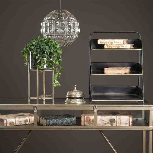 Ringklocka Antik Mässing Ø 10 cm