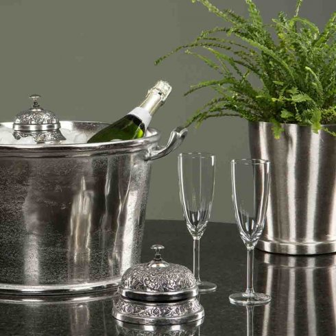 Ringklocka Antik Silver Ø 10 cm