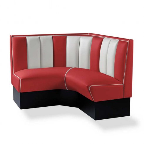 Diner booth - retro soffa 120 cm hörna