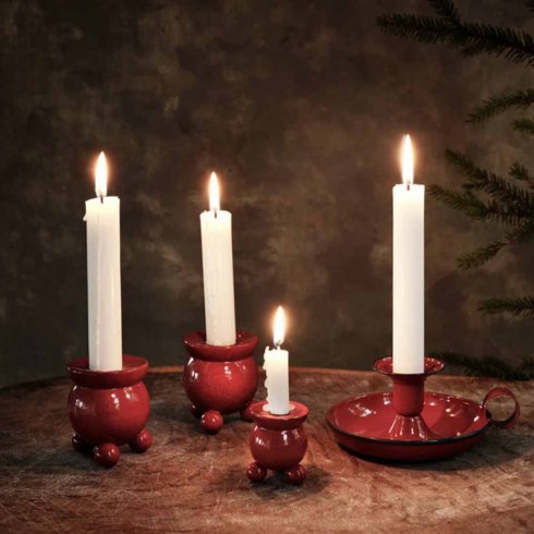 Röd Kulljusstake för antikljus Liten