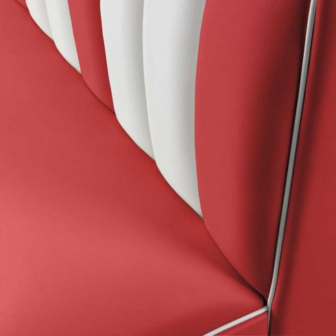 Diner booth - retro soffa slutdel 70 cm