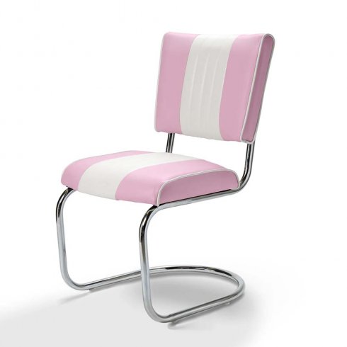 Retro stol swing tvåfärgad rosa/lila