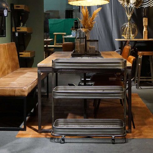 Rullvagn i Järn med hjul Trademark Living