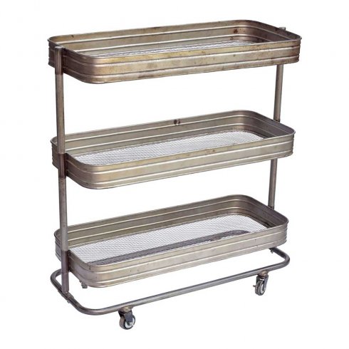 Rullvagn i Järn med hjul Trademark Living