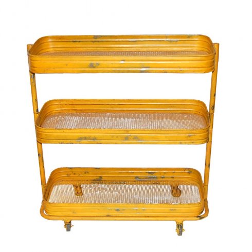 Rullvagn i Antikgul med hjul Trademark Living