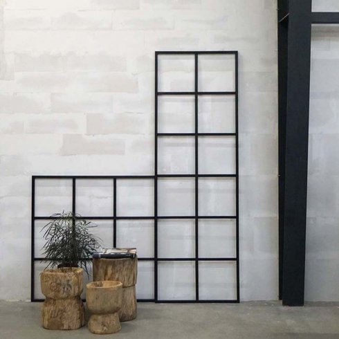 Rumsavdelare New York fönster kvadratisk utan glas