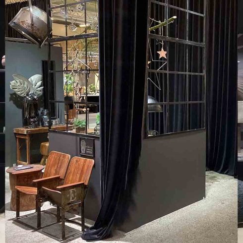 Rumsavdelare New York fönster kvadratisk med glas