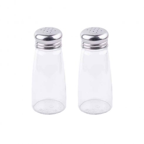 Dinerset med hållare, 3 flaskor, salt & pepparkar