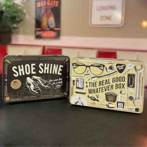 Platt plåtburk Whatever