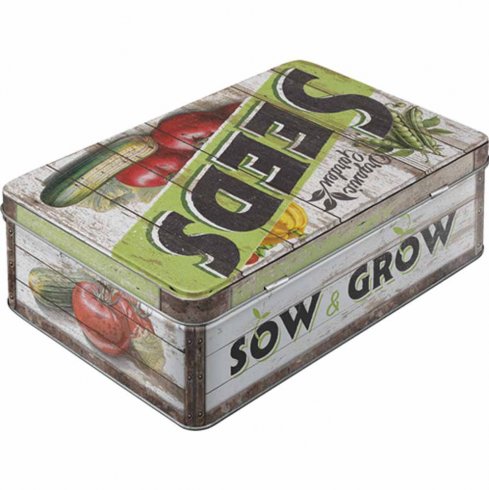 Platt plåtburk Seeds