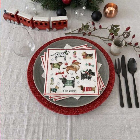 Julservetter Mery Woofmas
