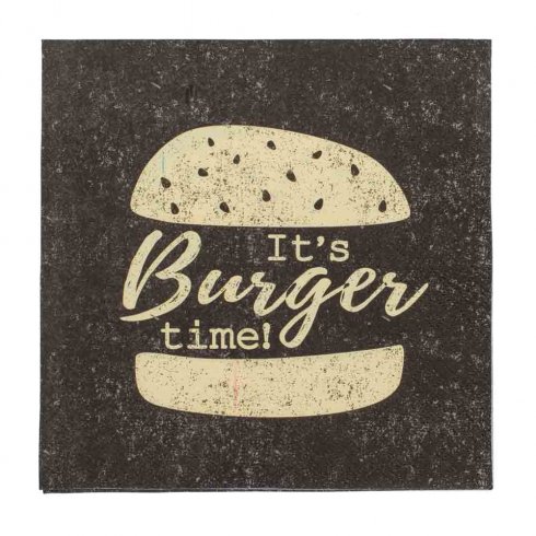 Servetter Burger Time 33 x 33 cm