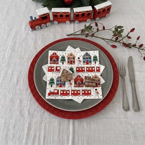 Julservetter Cozy Christmas Town