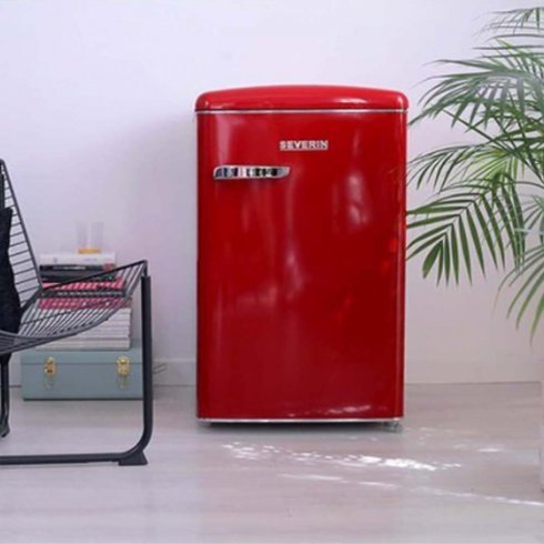 Litet Kylskåp med frysfack Röd - Severin