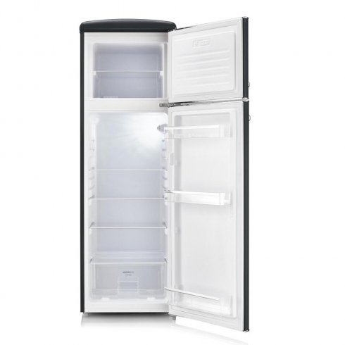 Kyl och frys 167 x 55 cm Svart - Severin